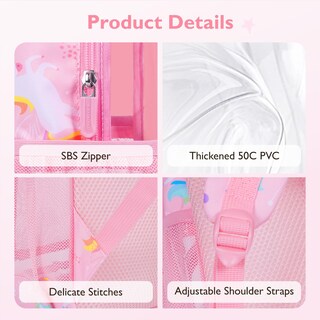 Foto 6 | Foto 6 | Mochila Transparente Mommore Para Niños De Escuela 15 Pulgadas - Venta Internacional.