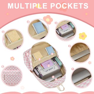 Foto 3 | Foto 3 | Mochila Escolar Bluboon Para Adolescentes En Pana 13 Pulgadas - Venta Internacional.