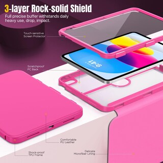 Foto 3 | Foto 3 | Funda Moko Para Ipad De 11 Pulgadas (a16) De 11.ª Generación Con Soporte Para Lápices - Venta Internacional.