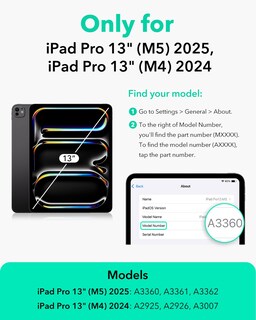 Foto 2 | Foto 2 | Funda Esr Para Ipad Pro De 13 Pulgadas (m5/m4) 2025/2024 Con Soporte Para Lápiz - Venta Internacional.