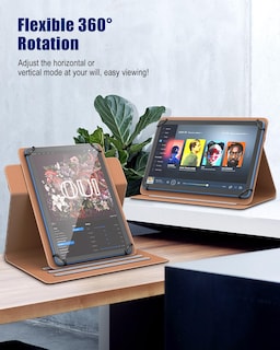 Foto 4 | Foto 4 | Funda Universal Para Tablet Timovo 9-11'' Con Soporte Giratorio Azul Marrón - Venta Internacional.