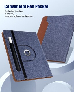 Foto 5 | Foto 5 | Funda Universal Para Tablet Timovo 9-11'' Con Soporte Giratorio Azul Marrón - Venta Internacional.