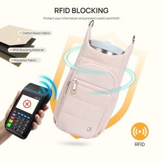 Foto 3 | Foto 3 | Bolso Portabotellas Telena Rfid Bandolera Rosa - Venta Internacional.