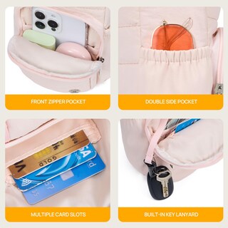 Foto 4 | Foto 4 | Bolso Portabotellas Telena Rfid Bandolera Rosa - Venta Internacional.