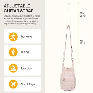 Foto 7 | Foto 7 | Bolso Portabotellas Telena Rfid Bandolera Rosa - Venta Internacional.