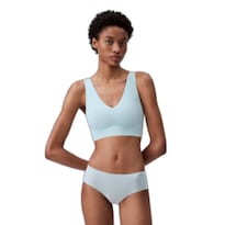 Bralette Calvin Klein Invisibles Comfort Con Escote En V Y Copa Acolchada - Venta Internacional.