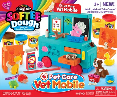 Foto 1 | Foto 1 | Set De Juego Móvil Cra-z-art Softee Dough Para El Cuidado De Mascotas Y Veterinarios - Venta Internacional.