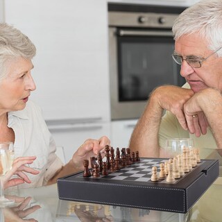 Foto 7 | Foto 7 | Set Combinado De Juegos De Mesa Gse Games & Sports Expert De Piel De 12 5 Pulgadas - Venta Internacional.