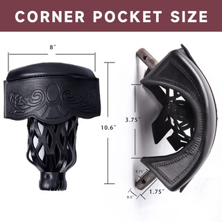 Foto 2 | Foto 2 | Bolsillos Para Mesa De Billar Gse Juegos Y Deportes En Cuero Pu Juego De 6 - Venta Internacional.