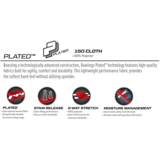 Foto 4 | Foto 4 | Pantalón De Béisbol Rawlings Pro 150 Knicker Gris Juvenil Grande - Venta Internacional.