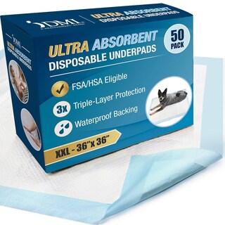 Foto 1 | Foto 1 | Alfombrillas Para Cachorros Dmi Ultra Absorbentes 36x36 Cm Paquete De 50 - Venta Internacional.