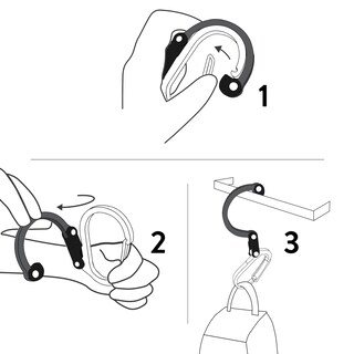 Foto 2 | Foto 2 | Clip Y Gancho Mosquetón Gear Aid Heroclip (grande) Paquete De 2 - Venta Internacional.