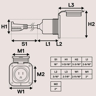Foto 6 | Foto 6 | Entrada De Poder True Mods 15a Con Brida 15 Amperios 125v - Venta Internacional.