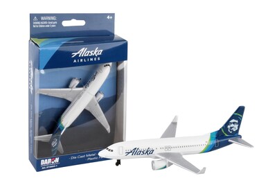 Foto 1 | Foto 1 | Avión De Juguete Daron Alaska Airlines De Metal Fundido Para Niños 3+ - Venta Internacional.