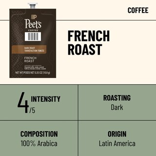 Foto 2 | Foto 2 | Café Flavia Peet’s French Roast Tostado Oscuro 76 Freshpacks - Venta Internacional.