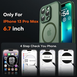 Foto 2 | Foto 2 | Funda Magnética Tocol Para Iphone 13 Pro Max 6.7'' Verde - Venta Internacional.