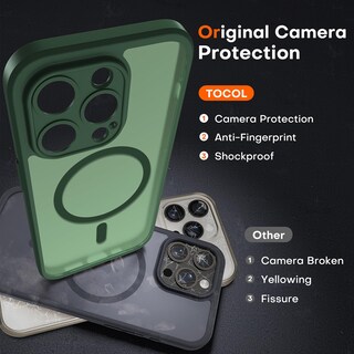 Foto 5 | Foto 5 | Funda Magnética Tocol Para Iphone 13 Pro Max 6.7'' Verde - Venta Internacional.