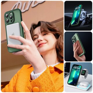 Foto 6 | Foto 6 | Funda Magnética Tocol Para Iphone 13 Pro Max 6.7'' Verde - Venta Internacional.