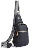 Bolso Bandolera Telena De Cuero Vegano Para Mujer Negro - Venta Internacional.