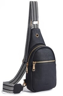 Foto 1 | Foto 1 | Bolso Bandolera Telena De Cuero Vegano Para Mujer Negro - Venta Internacional.