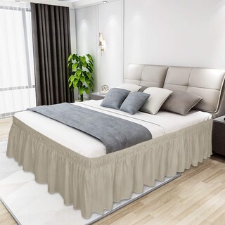 Foto 2 | Foto 2 | Falda De Cama Fácil De Usar Para Cama Queen/king Con Caída De 35 Cm Beige - Venta Internacional.