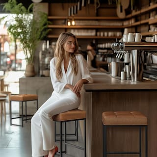 Foto 2 | Foto 2 | Juego De 2 Taburetes De Bar Yaheetech 60 Cm Altura De Mostrador Color Marrón - Venta Internacional.