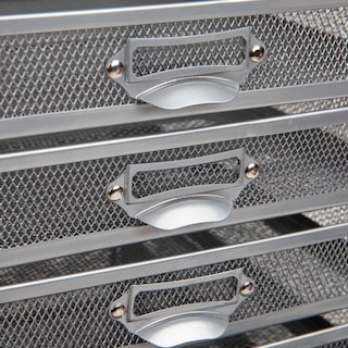 Foto 4 | Foto 4 | Organizador De Escritorio Mind Reader Con 10 Cajones De Malla Metálica Plateada - Venta Internacional.