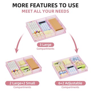 Foto 2 | Foto 2 | Organizador De Cajones Para Escritorio Marbrasse De Malla Metálica Con 5 Compartimentos - Venta Internacional.