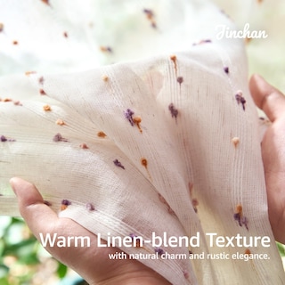 Foto 7 | Foto 7 | Cortinas De Cocina Jinchan Semitransparentes Con Mini Pompones De Voile De 60 Cm - Venta Internacional.