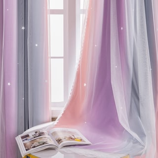 Foto 7 | Foto 7 | Cortinas Blackout Xidi Dream Star Para Dormitorio Infantil 214x213 Cm - Venta Internacional.
