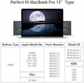 Foto 5 | Foto 5 | Batería Para Laptop Fancy Buying A1322 A1278 Para Macbook Pro 13'' - Venta Internacional.