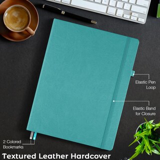 Foto 5 | Foto 5 | Cuaderno De Papel Milimetrado Tapa Dura A4 21x29.7 Cm Verde Azulado Maleden - Venta Internacional.