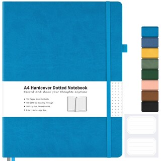 Foto 1 | Foto 1 | Cuaderno Hardcover Maleden A4 Punteado 21x29.7cm Azul Marino - Venta Internacional.