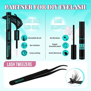 Foto 4 | Foto 4 | Kit De Extensión De Pestañas Amzgirl Fairy Lash Clusters 144 Piezas - Venta Internacional.