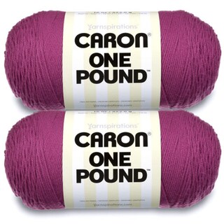 Foto 1 | Foto 1 | Hilo Caron One Pound Morado 2 Paquetes 454g Acrílico 4 Medio - Venta Internacional.
