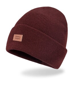 Foto 2 | Foto 2 | Gorro Beanie Levi's Hero Granate De Punto Elástico - Venta Internacional.