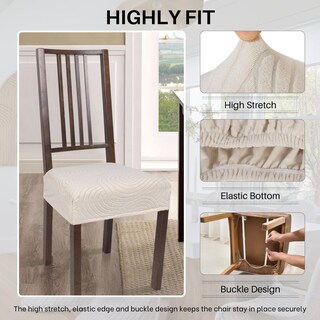 Foto 3 | Foto 3 | Juego De 6 Fundas Para Asiento De Sillas De Comedor Resistentes Al Agua Searchi - Venta Internacional.