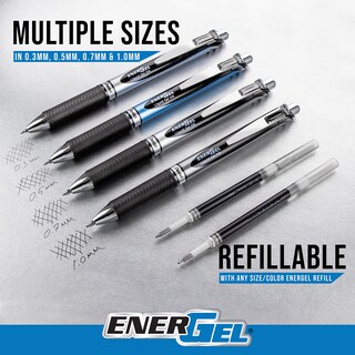 Foto 7 | Foto 7 | Bolígrafos De Gel Líquido Pentel Energel Retráctiles De 0 7 Mm Paquete De 12 - Venta Internacional.