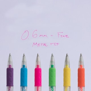 Foto 6 | Foto 6 | Bolígrafo De Gel Pentel Solar Pop Neón 0.6mm Línea Fina Paquete De 4 - Venta Internacional.