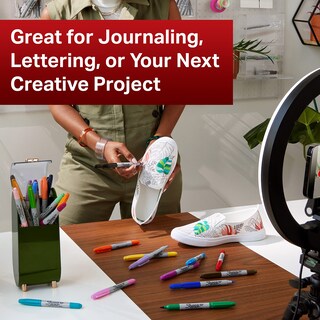 Foto 4 | Foto 4 | Rotulador Sharpie Brush Twin Permanent Negro 12 Unidades - Venta Internacional.