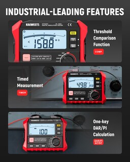 Foto 4 | Foto 4 | Probador De Resistencia De Aislamiento Kaiweets Ht5203 Megóhmetro - Venta Internacional.