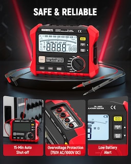 Foto 6 | Foto 6 | Probador De Resistencia De Aislamiento Kaiweets Ht5203 Megóhmetro - Venta Internacional.