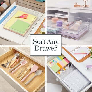 Foto 4 | Foto 4 | Set De Organizadores Para Cajones Stori Simplesort De 2 Piezas En Plástico Transparente - Venta Internacional.