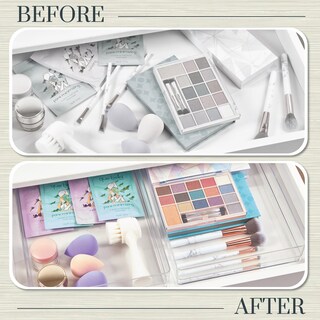 Foto 6 | Foto 6 | Set De Organizadores Para Cajones Stori Simplesort De 2 Piezas En Plástico Transparente - Venta Internacional.