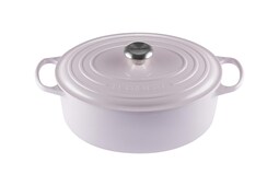 Olla Holandesa Ovalada Le Creuset Signature De Hierro Fundido Esmaltado 6.75 L Color Chalota - Venta Internacional.