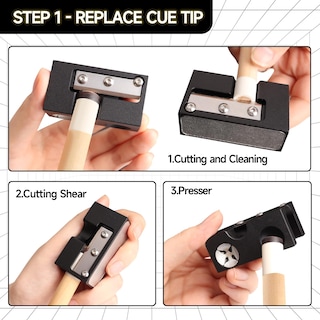 Foto 2 | Foto 2 | Herramienta 8 En 1 Para Punta De Taco De Billar Gse Games & Sports Expert (negro) - Venta Internacional.