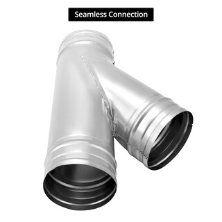 Foto 4 | Foto 4 | Divisor De Ductos Qwork 45 Grados 4 Pulgadas Metal 3 Vías Paquete De 2 - Venta Internacional.