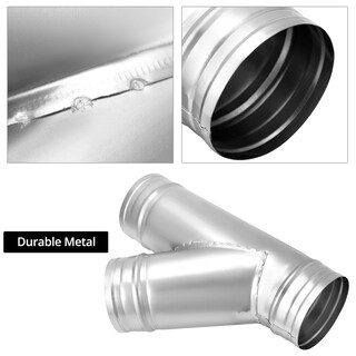 Foto 5 | Foto 5 | Divisor De Ductos Qwork 45 Grados 4 Pulgadas Metal 3 Vías Paquete De 2 - Venta Internacional.