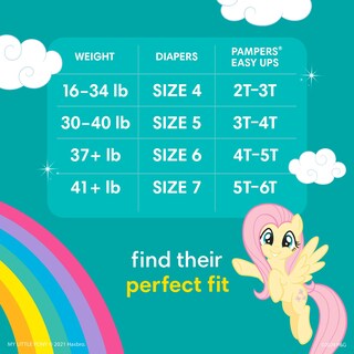 Foto 4 | Foto 4 | Pantalones De Entrenamiento Pampers Easy Ups My Little Pony 4t-5t 104 Unidades - Venta Internacional.