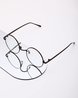 Foto 5 | Foto 5 | Gafas Pro Acme Retro De Montura Redonda De Metal Sin Prescripción - Venta Internacional.